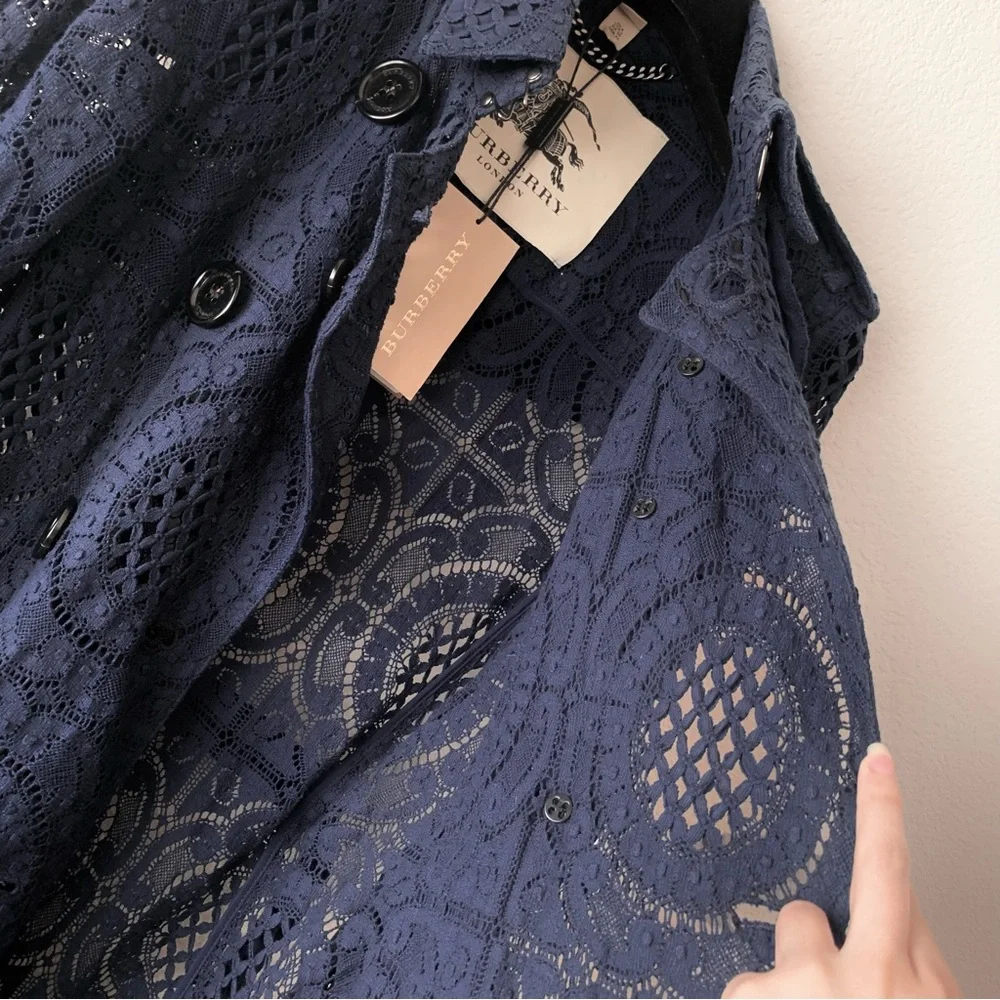 Burberry lace trench coat